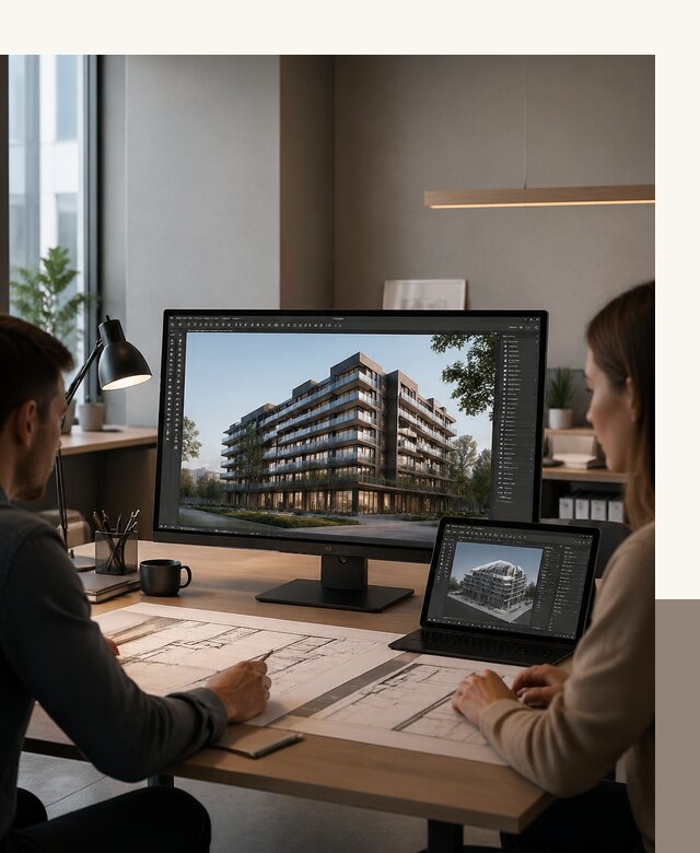3D визуализация архитектуры и объектов строительства в Заволжье