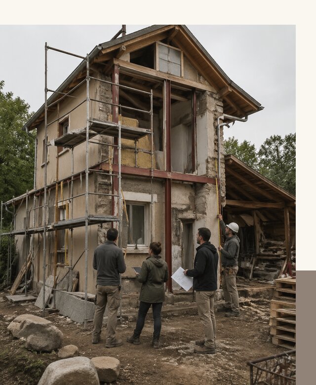 Реконструкция загородного дома под ключ в Заволжье от бюро