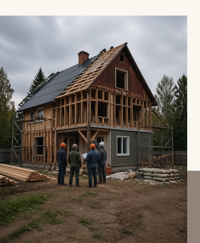 Реконструкция дачного дома в Заволжье под ключ с проектом