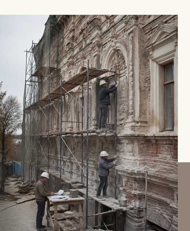 Реставрация объектов культурного наследия под ключ в Заволжье