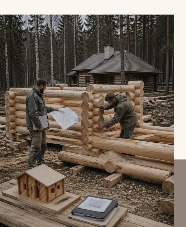 Проектирование и строительство домов из бревна в Заволжье