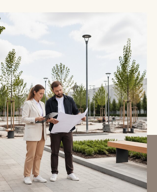 Проект благоустройства сквера и территории под ключ в Заволжье